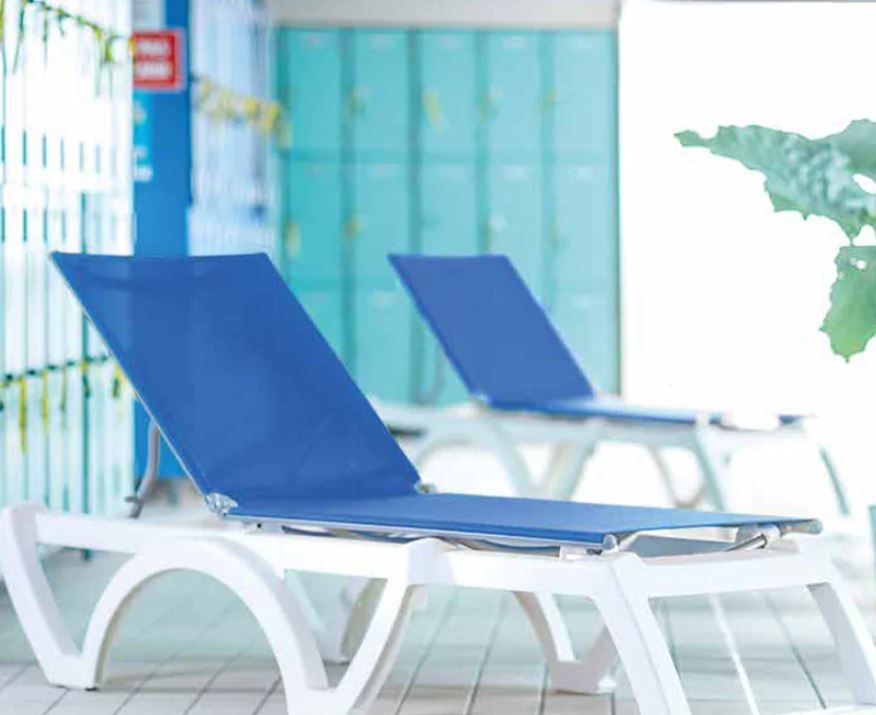 Jamaica Beach Adjustable Sling Chaise Lounge without Arms