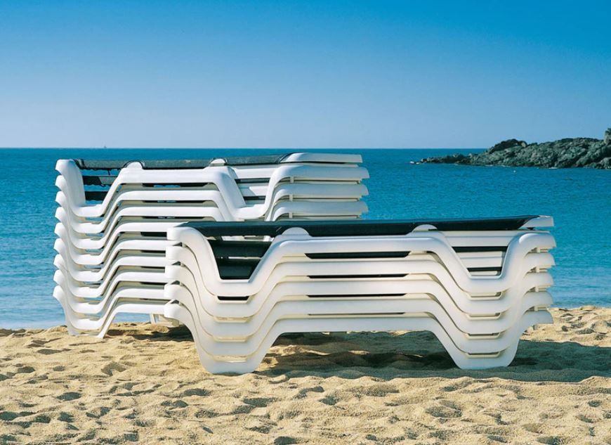 Marina Adjustable Sling Chaise Lounge without Arms