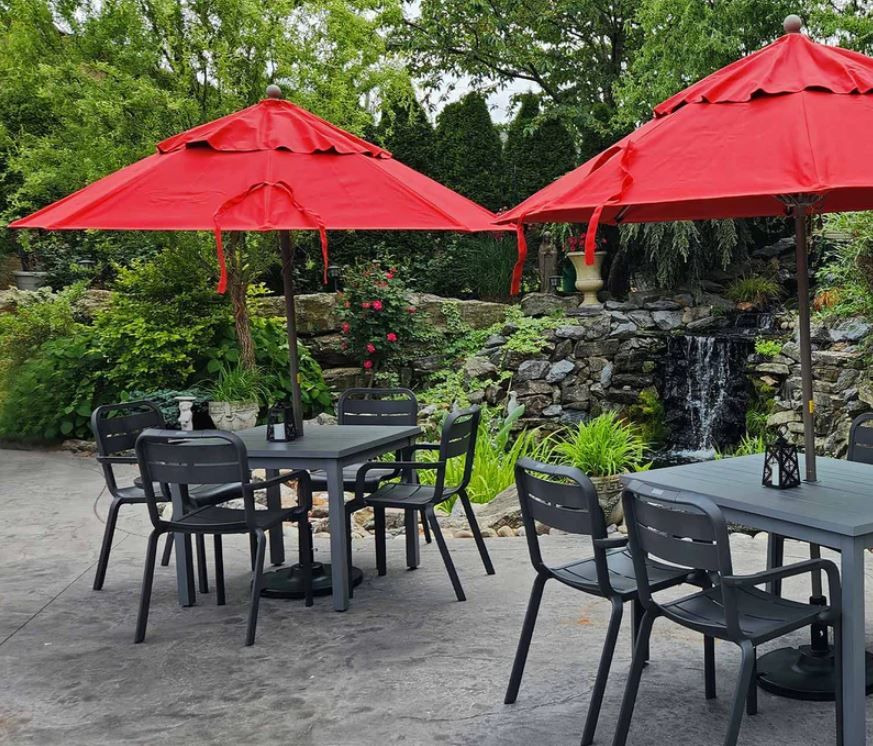 Wooden Market Umbrella with 1-1/2" Pole