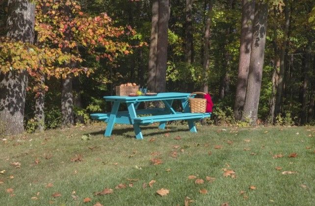 Heritage 72" Picnic Table with Attached Benches