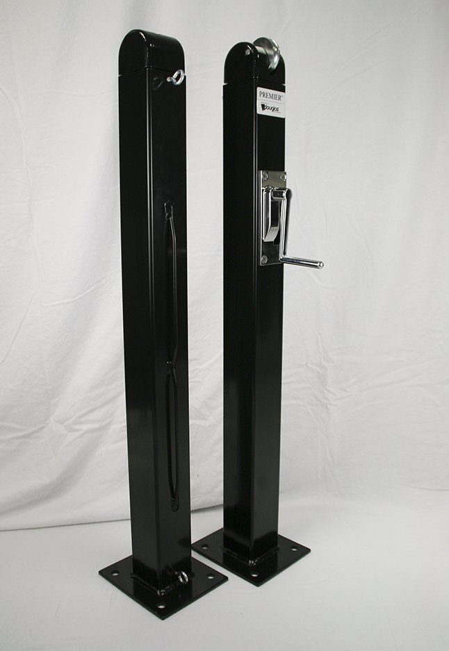 Premier Surface Mount Pickleball Posts, 3" Square x 36" Tall