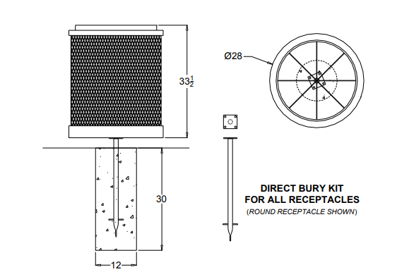 Receptacle Mount Kit
