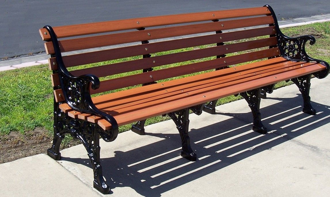 Renaissance Bench with Recycled Plastic Slat Seat and Back
