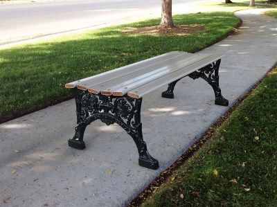 Renaissance Backless Bench with Aluminum Slat Seat