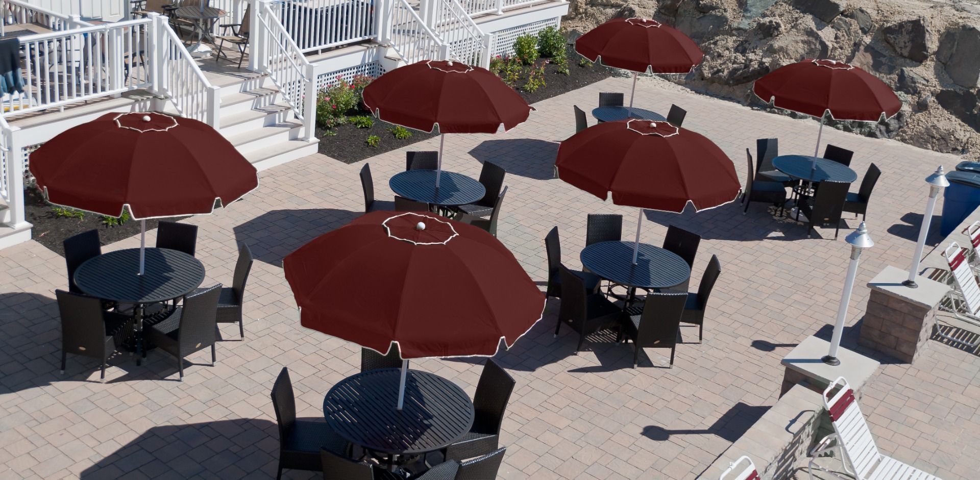 Catalina Modern Fiberglass Patio Umbrella
