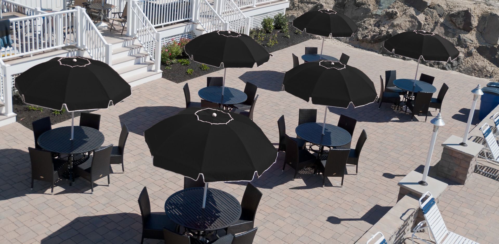 Catalina Modern Fiberglass Patio Umbrella