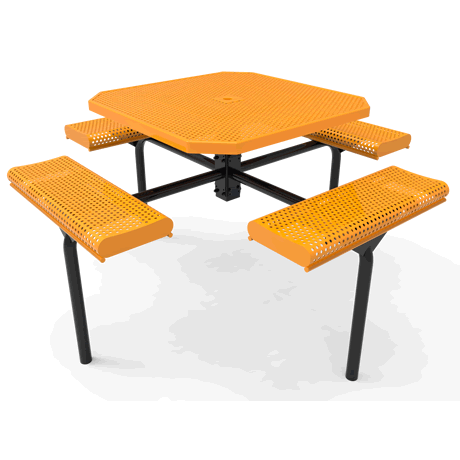 Rivendale Octagon Nexus Pedestal Table with Rolled Seats