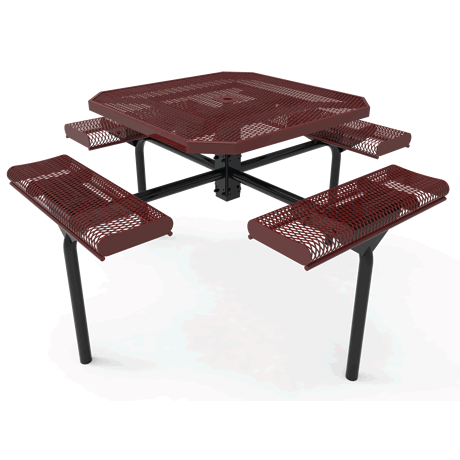 Rivendale Octagon Nexus Pedestal Table with Rolled Seats