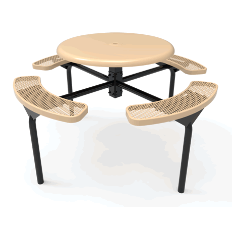 Rivendale Round Nexus Pedestal Table with Solid Top