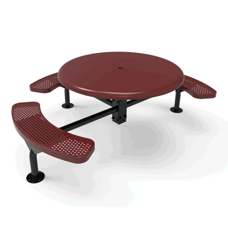 Rivendale Round Nexus Pedestal Table with Solid Top - ADA Accessible