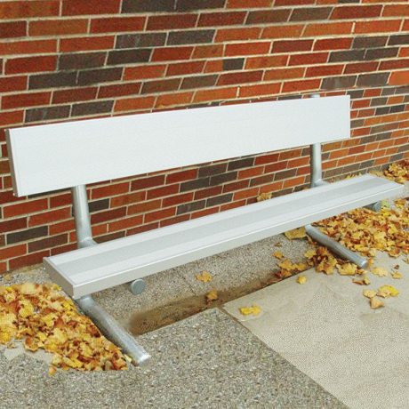 Portable Bench with Aluminum Plank Seat and Back