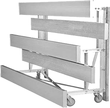 Tip-N-Roll 3 Row 7" Rise Bleachers