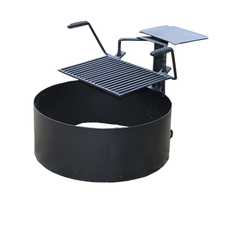Fire Ring with 180 Degree Rotating Cooking Grate