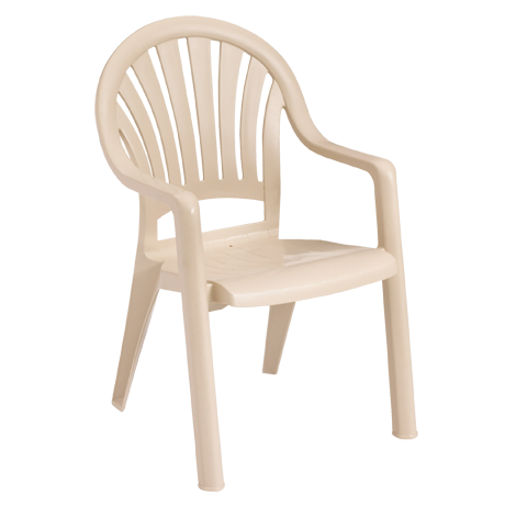Pacific Fanback Stacking Armchair