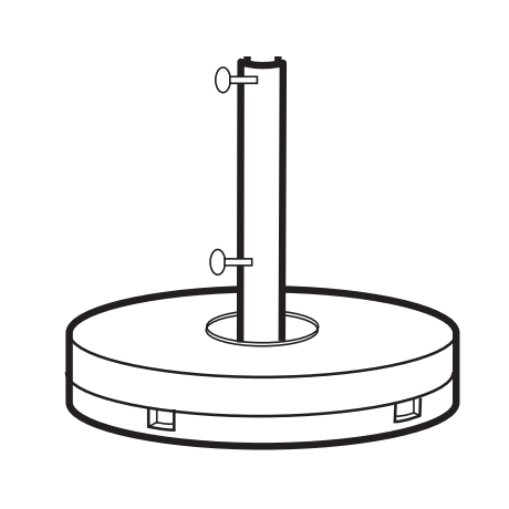 35 lb. Optional Umbrella Base Ring