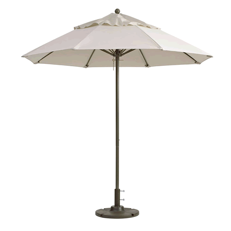 Windmaster Round Fiberglass Umbrella with 1-1/2" Aluminum Pole