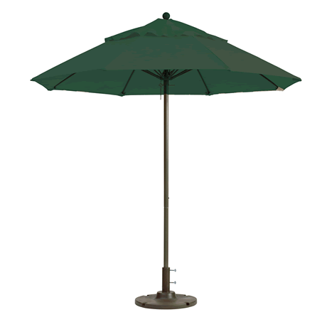 Windmaster Round Fiberglass Umbrella with 1-1/2" Aluminum Pole