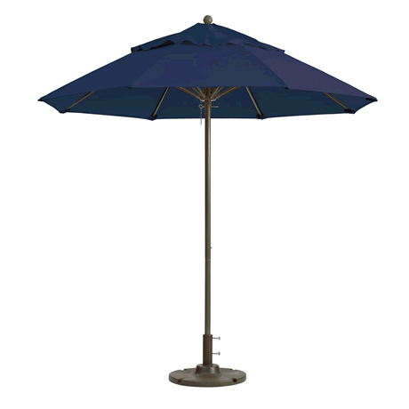 Windmaster Round Fiberglass Umbrella with 1-1/2" Aluminum Pole