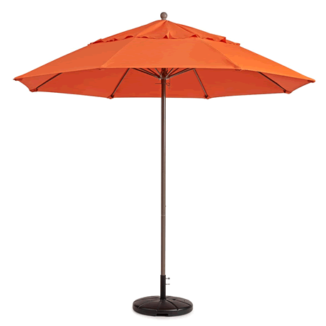 Windmaster Round Fiberglass Umbrella with 1-1/2" Aluminum Pole