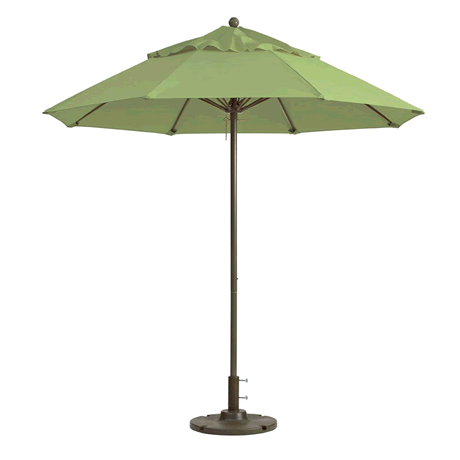 Windmaster Round Fiberglass Umbrella with 1-1/2" Aluminum Pole