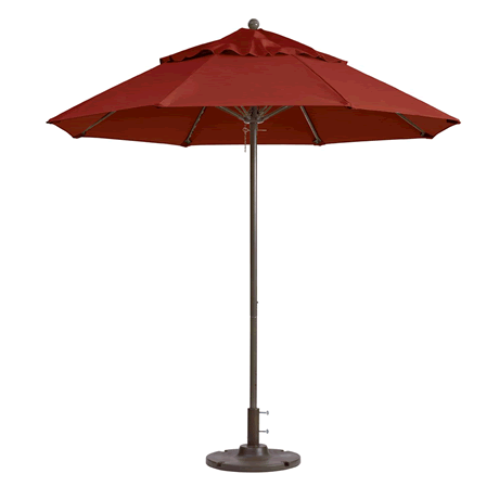 Windmaster Round Fiberglass Umbrella with 1-1/2" Aluminum Pole