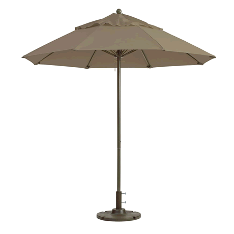 Windmaster Round Fiberglass Umbrella with 1-1/2" Aluminum Pole