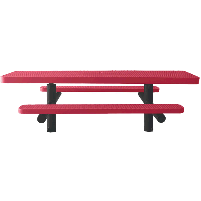 Champion Series ADA Accessible Rectangle Picnic Table - Double Pedestal