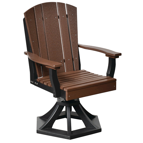 Heritage Swivel Rocker Dining Chair with Arms