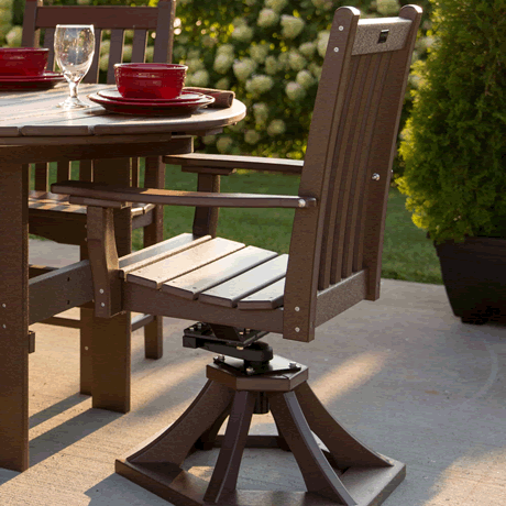 Classic Swivel Dining Arm Chair