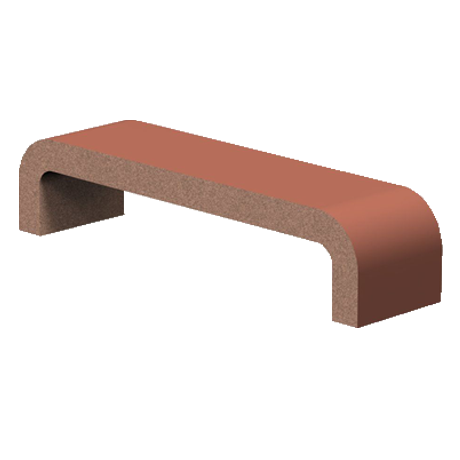 Royal Concrete Backless Bench