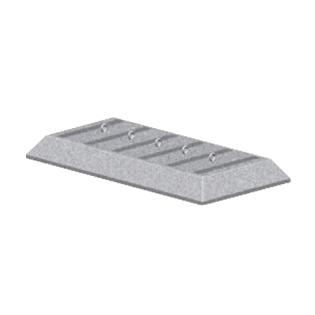 Multi-Slot Concrete Bike Rack