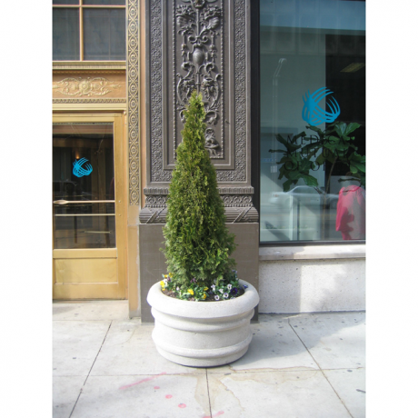 Aurora Series Round Concrete Planter