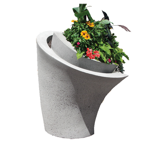 Calla Lilly Concrete Planter