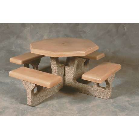 Concrete Octagon Top Table