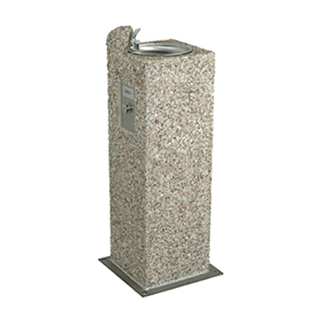 Square Aggregate Pedestal Frost Proof Drinking Fountain