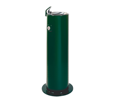 Round Metal Pedestal Drinking Fountain with Standard Valve System