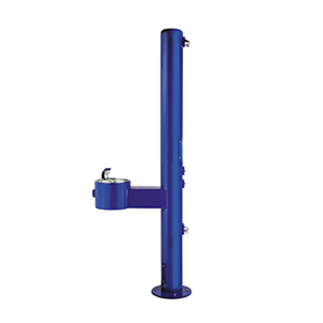 Metal Pedestal Outdoor Body Shower, Footwash, and Drinking Fountain