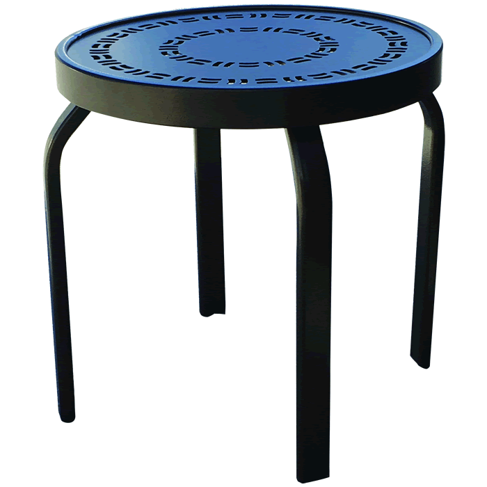 18" Round Mayan Top Side Table, Stackable