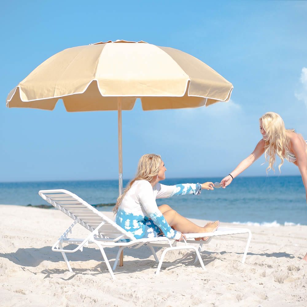 Avalon Modern Fiberglass Beach Umbrella