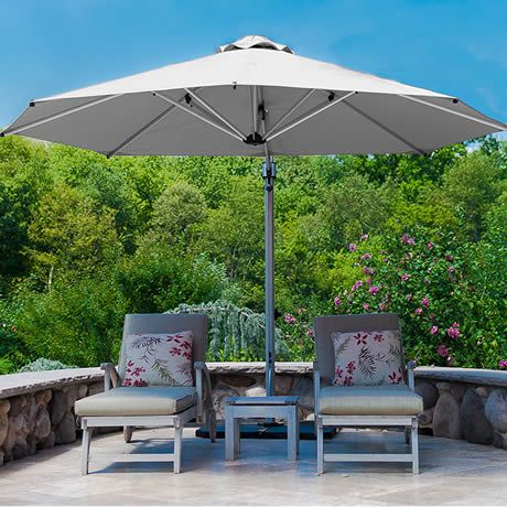 Aurora Series 11' Octagon Cantilever Umbrella