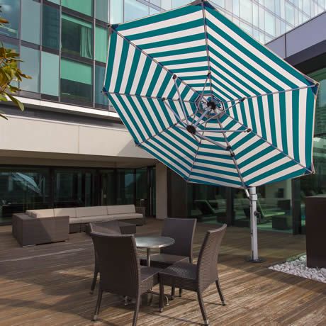 Aurora Series 11' Octagon Cantilever Umbrella