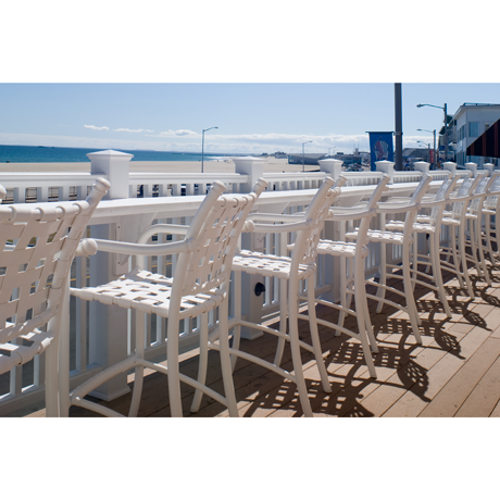 La Scala Cross-Strap Stationary Bar Stool