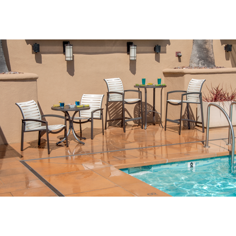 Elance Segment Stationary Bar Stool