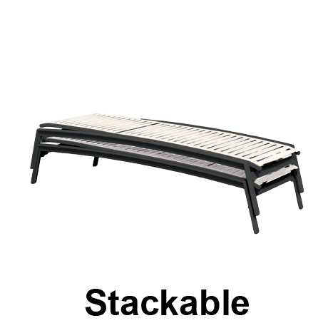 Elance Segment Armless Chaise Lounge