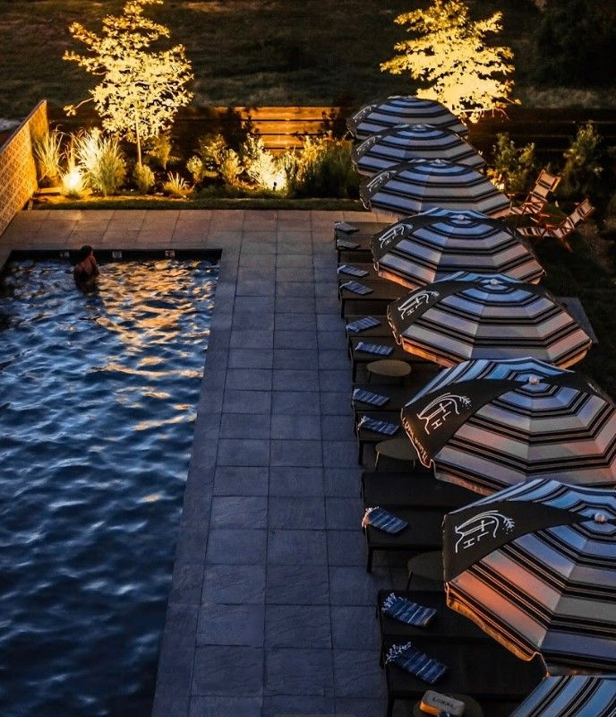 Catalina Modern Fiberglass Patio Umbrella