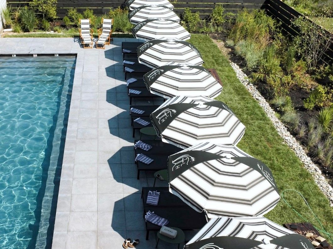 Catalina Modern Fiberglass Patio Umbrella