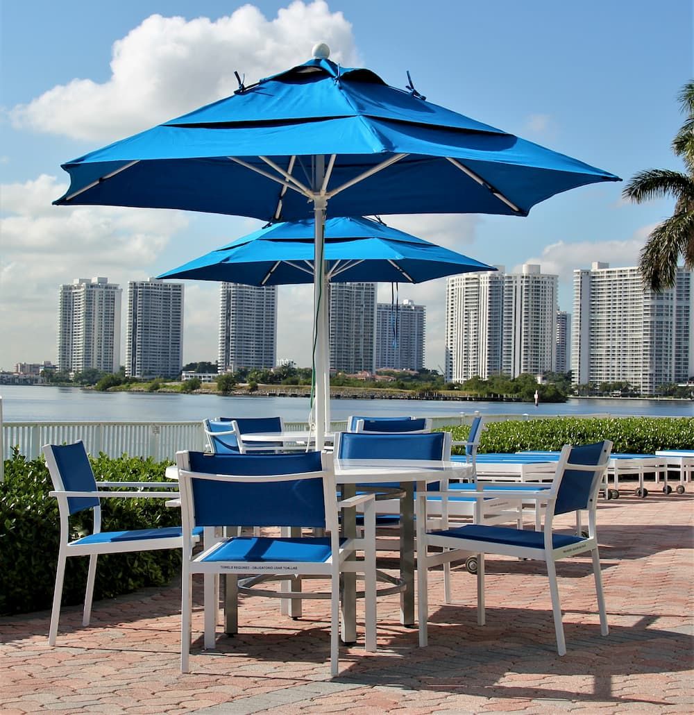 South Beach Heavy Duty Commercial Umbrella, 7.5 Foot Diameter