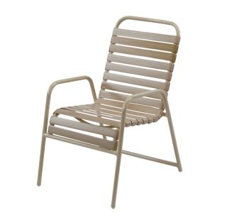 Country Club Single Strap Dining Arm Chair