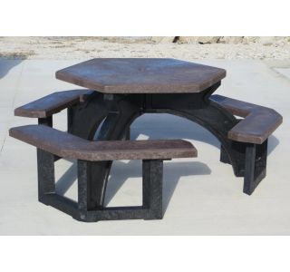 Hex Tables, w/ Black Legs