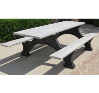 Step Over Picnic Tables, w/ Black Legs